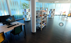 photo d'une caméra 360 devant le barrage de la Grande Dixence